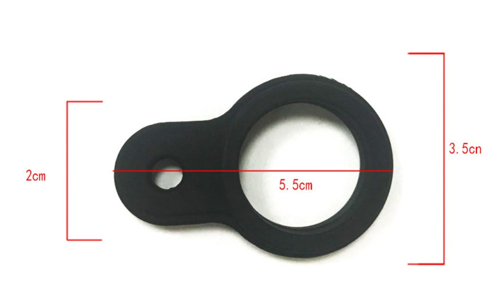 Black water bottle buckle ring, size 5.5cm with 2cm width and 3.5cm height