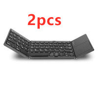 Set of two folding Bluetooth keyboards, black, folded design