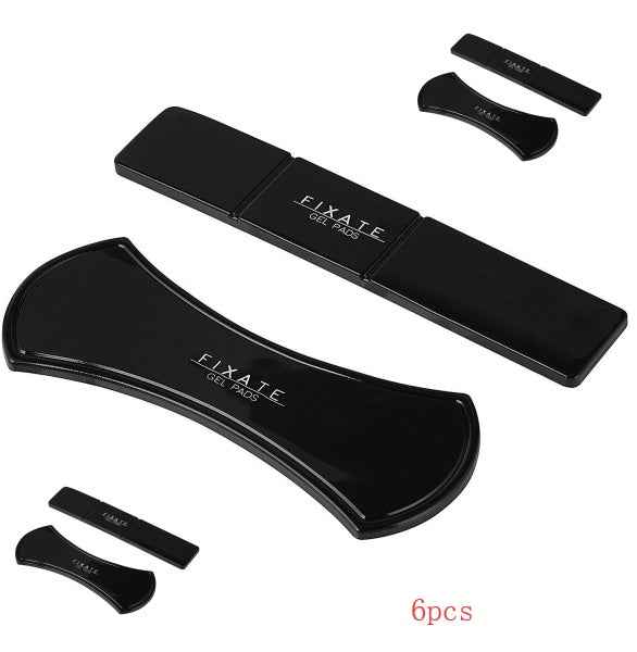 Black gel pads set, 6-piece with FIXATE branding