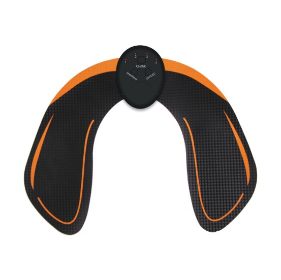 EMS abs muscle trainer single U-shaped electrode pad with central controller